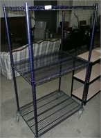 Steel Wire Shelving on Wheels, Clean