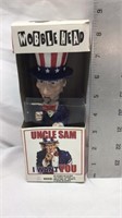 F13) WOBBLE HEAD UNCLE SAM, CUTE UNCLE SAM, WITH