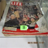 GROUP OF 6 VINTAGE TIME LIFE MAGAZINES ABOUT JFK