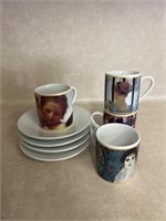 Cute mini tea set with art images