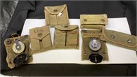 Lot includes World War II ammunition, pouches ,