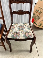 Vintage Upholstered Bottom Side Chair