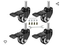 New, DICASAL 3 Pack 1.5 Inch Swivel Stem Casters,