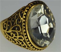 Gold tone ring size 8.75