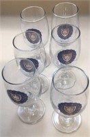 University of Notre Dame Stemmed Wine Glasses.