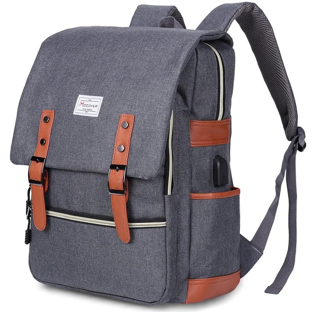 Modoker Vintage Laptop Backpack for Women Men