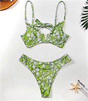 M ZAFUL Women's Underwire Floral High Cut Bikini