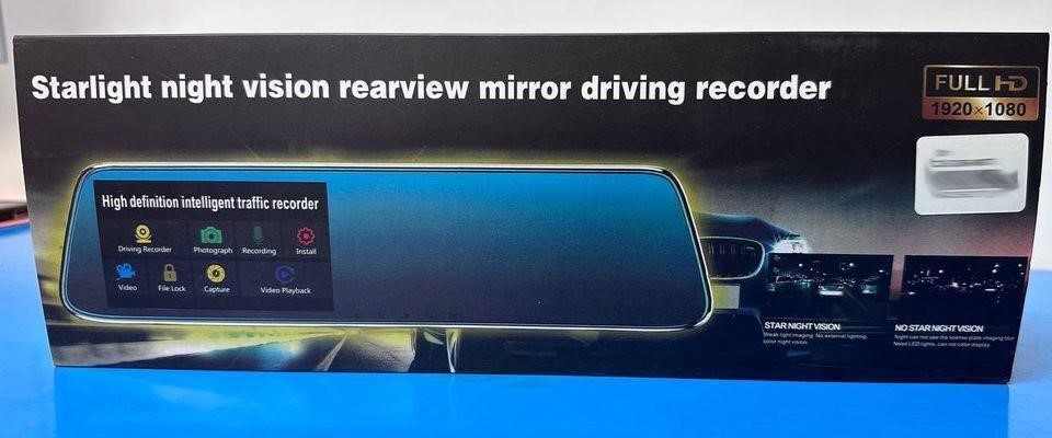 Car DVR 4.3" Rearview Mirror Dash Camera 1080P