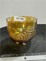 Carnival glass Northwood container