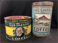 Old Master & Freshpak Coffee Tins