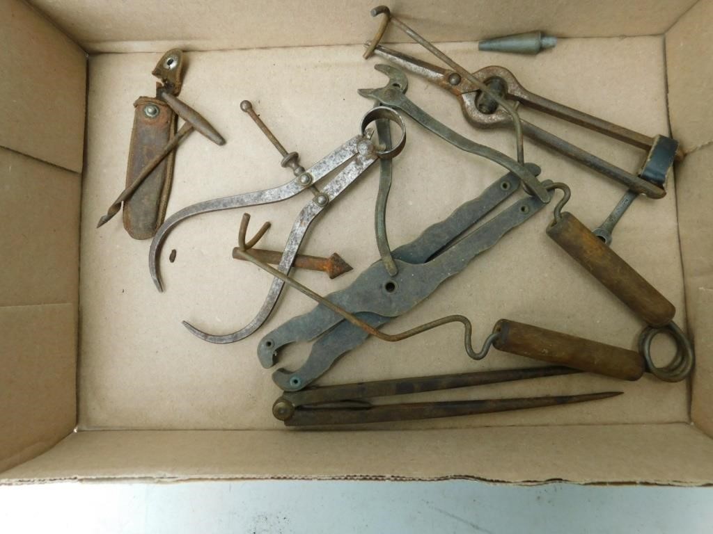 Miscellaneous antique hand tools.