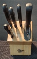 Pampered Chef Wooden Knife Block