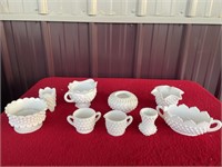 Fenton hobnail 9 pieces