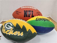 Lot of 3 Footballs