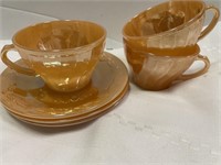 Anchor Hocking & Fire King Iridescent Cups &