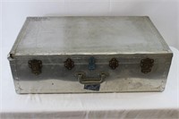 Vintage US Navy Wood/Metal Suitcase