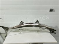 Large aluminum 53" long wall art fish