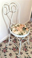 wrought iron ice cream chair