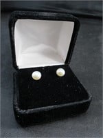 Pearl Earrings w/ Silver Posts
