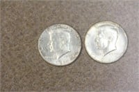 Lot of Two Kennedy Halves