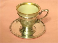 Sterling Silver Lenox Demitasse Cup And Holder