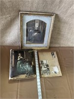 Vintage vintage frame and photograph, vintage
