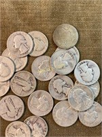 Silver Quarters - 1944, 63, 60-D, 45, 52, 41,