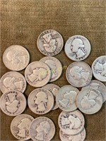 Silver Quarters - 1962-D, 41, 44, 57-D, 54, 42,