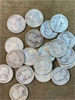 Silver Quarters - 1895, 1944, 44, 64, 58-D, 25,