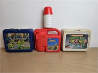 vintage ninja turtles thermos lunch boxes