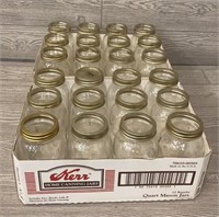 (24) Quart  Mason Jars