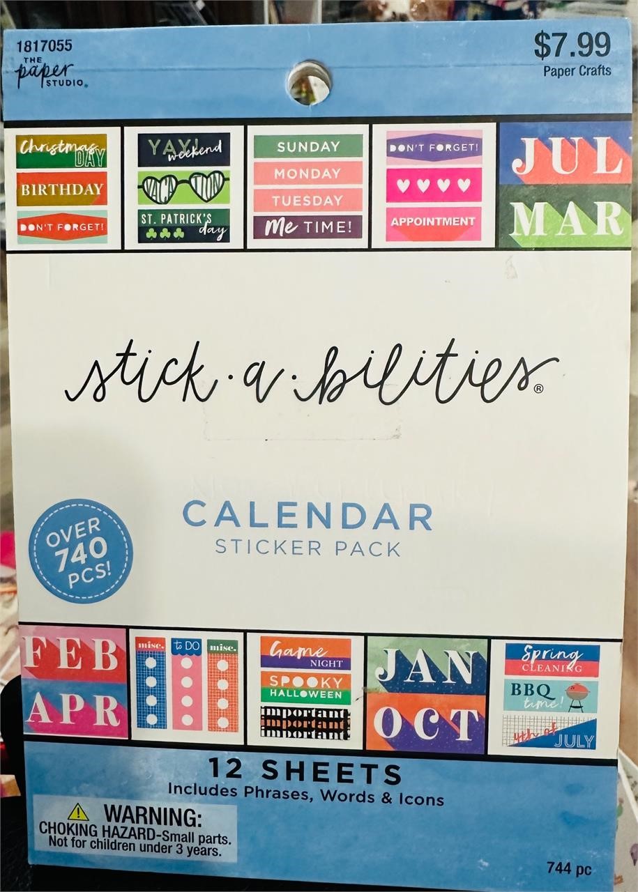 New- Calendar Sticker Pack