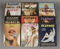 1973 -12 Issues Playboy Magazines