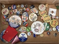 Flat of Political Buttons
