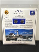 Maine Quarter & Stamp Collection
