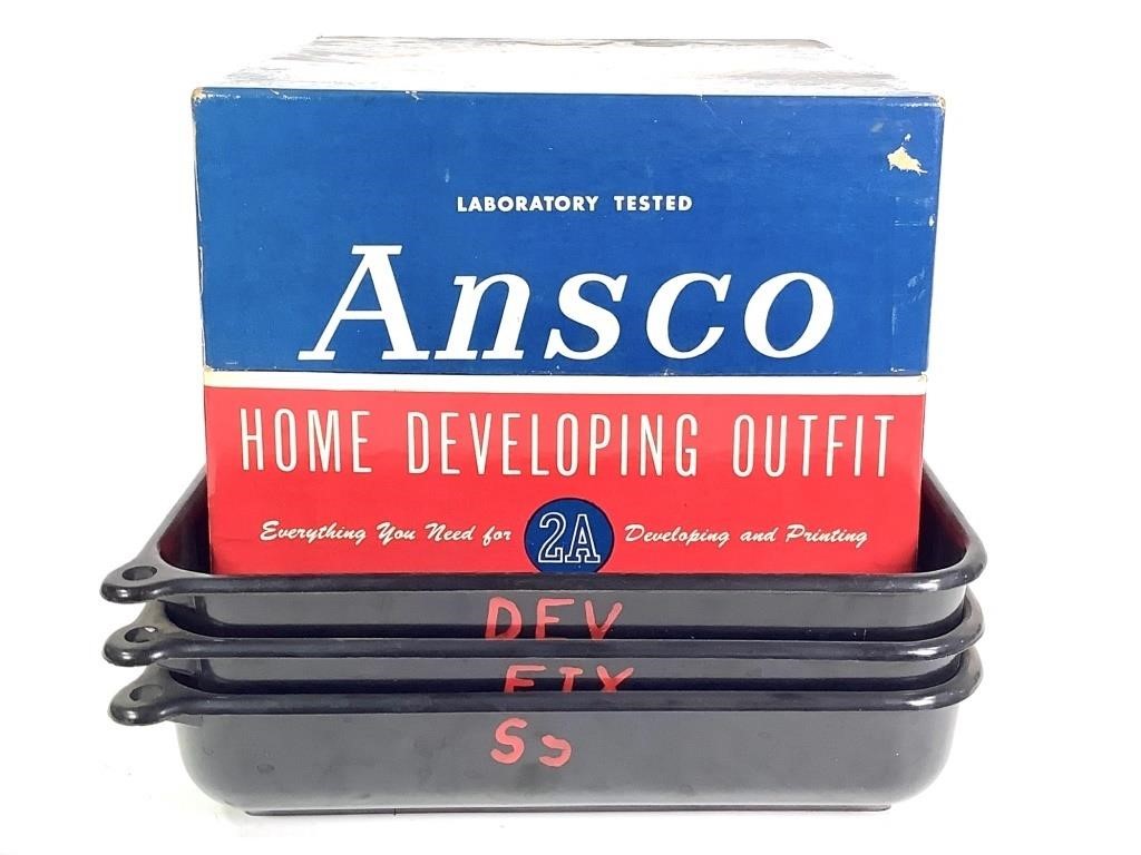 Ansco Home Developing Outfit 2A w/ Original Box