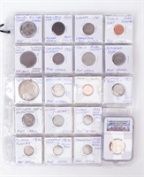 Coin Sheet Of Assorted Error Coins U.S. Type