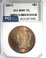 1882-S Morgan MS67 PL LISTS $2400