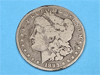 1893 Morgan Carson City Silver Dollar Coin