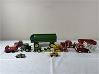 Assortment of older farm toys