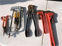 Misc Tools, 14" & 18" Adjustable Wrenchs, etc