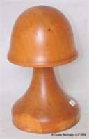 Vintage Yew Wood Hat / Wig Stand.