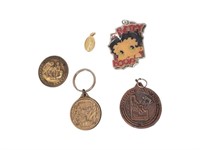 Vintage Pendant, Keychains & Medallion Lot