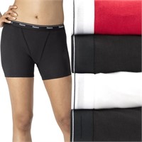 Hanes Womens Mid-Thigh Boxer Brief Pack, Stretch C