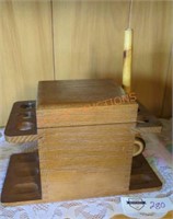 Pipe tobacco humidor and holder