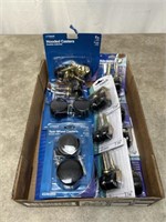 Assortment of casters, all in original packaging