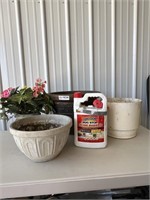 Flower Pots and Bug Spray