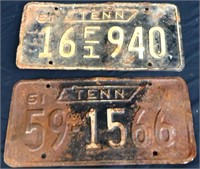 2 1961 TN license plates