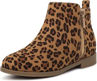 Harvest Land Boots  Zip  Kids Size 5 Leopard