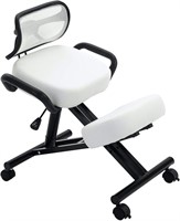Ergonomic Kneeling Chair with Leather Cushions